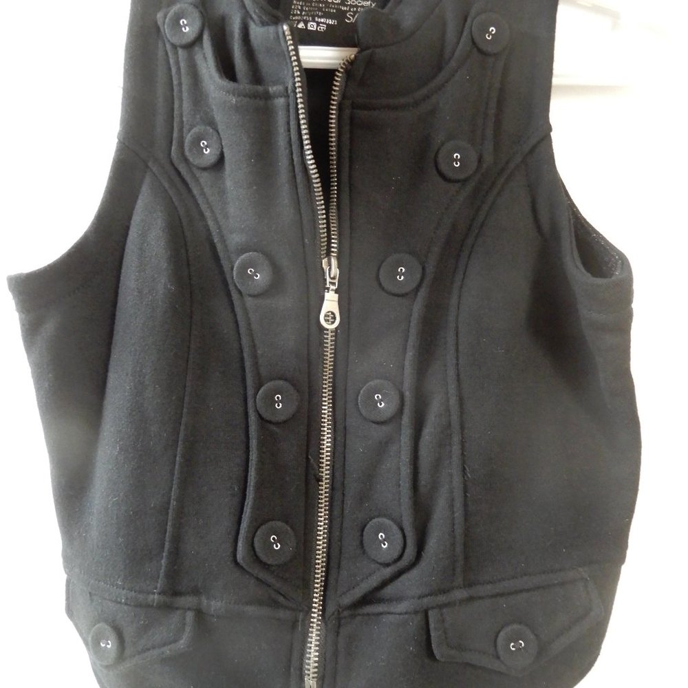 Fleece moto vest
